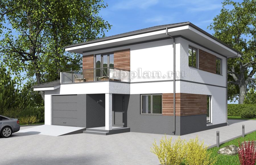 Двухэтажный дом с гаражом, кухней-гостиной и тремя спальнями